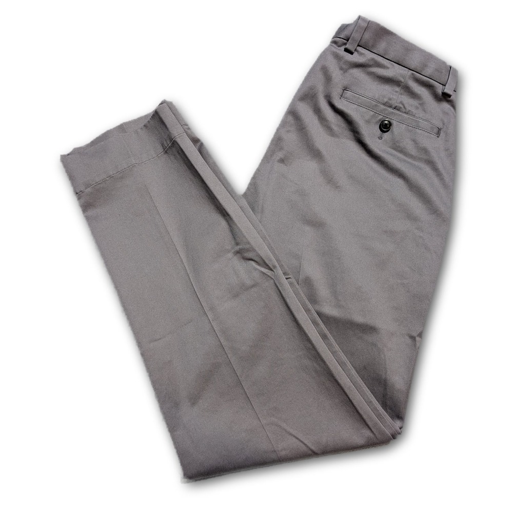 Brooks Brothers Advantage Chino Mens Pants Gray 32x30 Lightweight Slim Fit W32